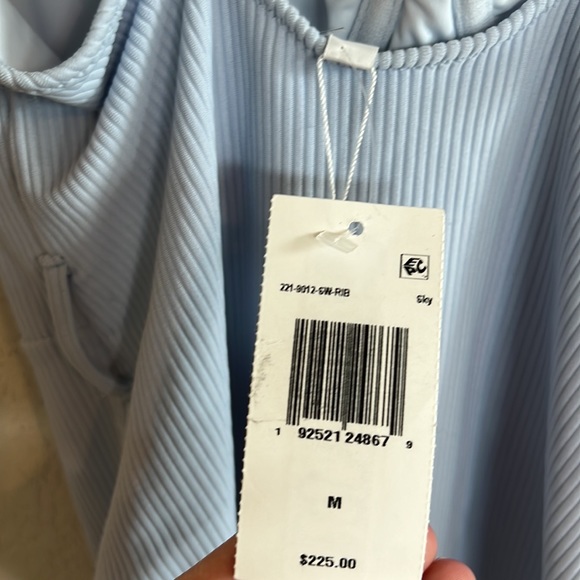 Jonathan Simkhai Noa Belted One Piece Sky swimsuit - Picture 8 of 13